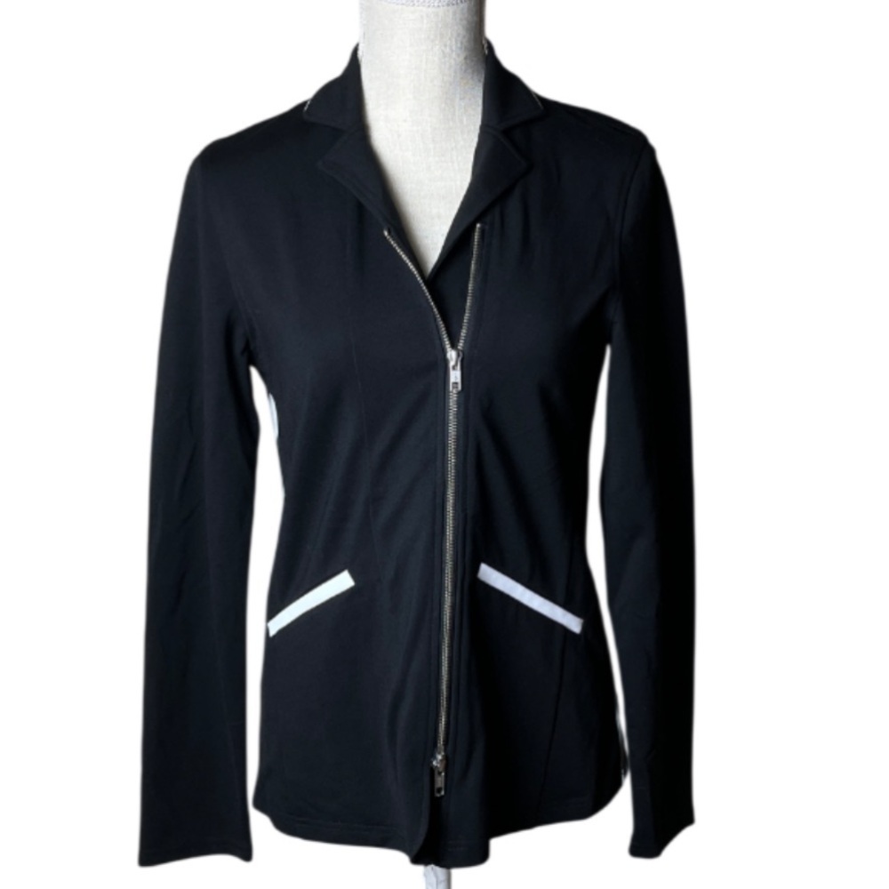 Peace of Cloth NWT Haley Black asymmetrical zippered Jacket - XS